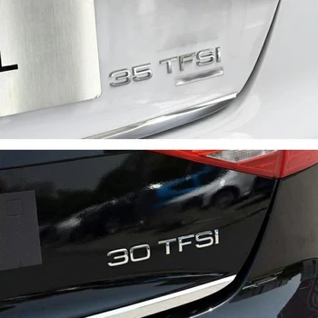 Nova crna prtljažniku automobila naljepnica slova ikona logotip logotip za Audi A3 A4 A5 A6 Q3 Q7 Q5 30 TFSI 35 TFSI 40 TFSI 45 TFSI 50 TFSI V8T