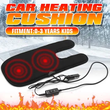 12V Heated Car Seat Mekane Cover Heater Jastučić Za Dijete Baby Adjustable Temperature Children Rear Seat Heating Pad Winter Warmer