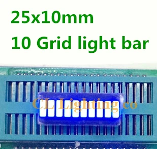 20 kom. / lot LED digital light tube bar Plava 10-segmentni lampica bar 20PIN 10 grid digital tube