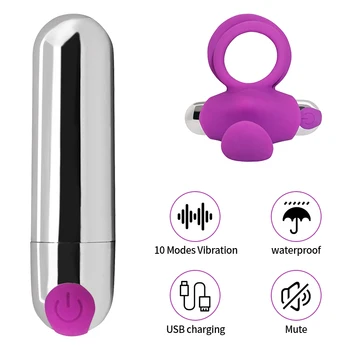 G-Spot Mini Dildo Penis Vibrator for Women 10 Speed Stimulate Vagina Clitoris Sex Ring vibrator za muškarce masturbator erotske igračke