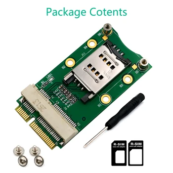 Mini PCI-E Adapter Card mPCIe w SIM kartica utor za 3G 4G modul u utor za USIM kartice za proširenje / WWAN LTE/GPS karta za desktop laptop