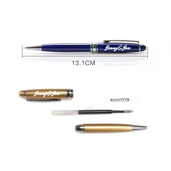 1 compl. poslovne metalne lopte olovke crna vrti loptu olovke custom logo graviranje imena promotivni pokloni ručka s poklon kutiji