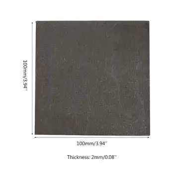 2pcs High Pure Carbon Graphite Sheet 100×100×2mm Электродная ploča анодная ploča kalup DIY Use G88A