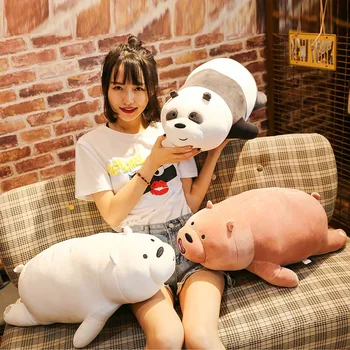 Novi japanski medvjedi pliš igračke Panda 35cm 50cm 70см 90cm dječak rođendan 1pc Božićni poklon 3D jastuk