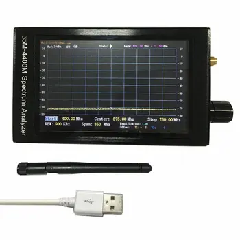4,3-inčni LCD ekran ručni analizator spektra 35M-4400 Mhz mjerenje analizatora spektra signala Интерфона