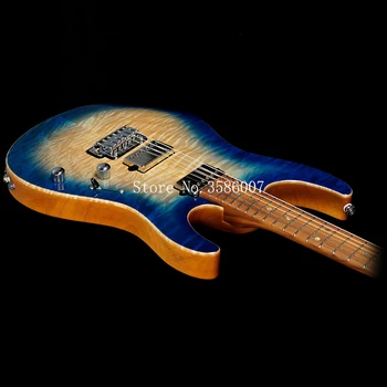 Farmer customshop/s-u JS8A0P električna gitara/ANGEL QUILT BLUE BURST/water wave 6 струнная električna gitara/besplatna dostava/