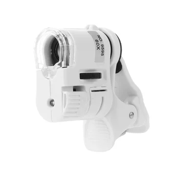 HD mikroskop 60X mobilni telefon mikroskop makro objektiv za zumiranje mikro kamera isječak s led pozadinskim osvjetljenjem