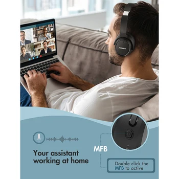 Modernizirana bežične slušalice Mpow H19 aktivna шумоподавляющая Bluetooth slušalice sa 100 vremenske reprodukciju dubokog basa za ured kod kuće