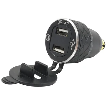 Buendeer EZ 2 USB Port QC 3.0 motor upaljač voltmetar gnijezdo adapter DIN za USB za Triumph Tiger pribor