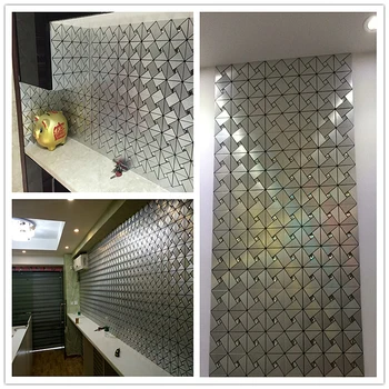 3D zidni panel metalni geometrijski uzorak freska 3d desktop luksuzni zid papir za dnevni boravak spavaća soba kupaonica kuhinja dekor zidova