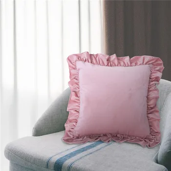 Nizozemski baršun uzburkati jastučnicu super mekana jednobojnu jastučnice za dnevni boravak Spavaća soba kauč Glavni ukrasni jastuci poklopac