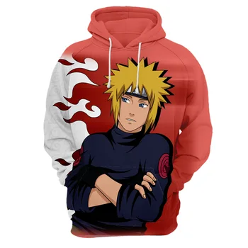 Anime džemper Naruto, Naruto novost sa kapuljačom 3D veste za muškarce i žene besplatni tiskani cosplay odijelo svakodnevni skakač pulover