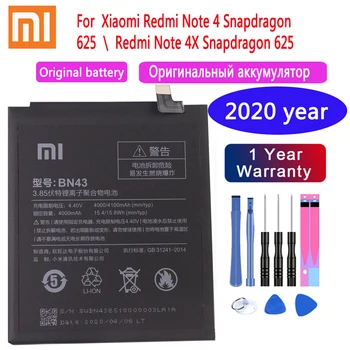 Xiaomi Original Phone Battery BM47 za Xiaomi Redmi 3 3S 3X 4X 3 pro Napomena 3 5 5A Pro Mi 5X BM22 BN43 BN45 rezervne baterije