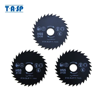 TASP 3pcs HSS Mini Circular Saw Blade 54.8x11.1mm, za metale