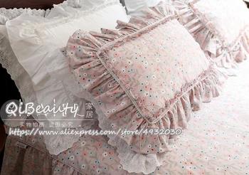 Пасторальный čistog pamuka debeli jedan jastučnicu luksuzna jastučnicu cvjetne čipke Europska vez valovi, posteljina, jastučnica