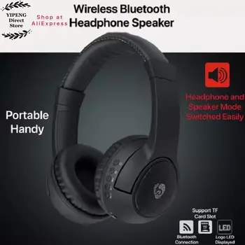 OVLENG BT-801 bežične slušalice Bluetooth slušalice s mikrofonom i zvučnikom za pametne uređaje, podrška Mikro SD/TF kartica podesiva