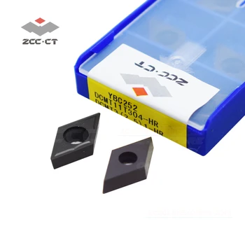 10шт ZCC-CT DCMT11T304-HR YBC252 DCMT11 DCMT11T304 DCMT 11T304 ZCCCT black Diamond токарная umetak za postali