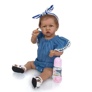 KEIUMI 57 CM Reborn Baby Igračke realan puni Silikon vinil prekrasan pokupila novorođenče Bonecas za djecu pokloni za Rođendan Menina Play Toy