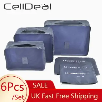 CellDeal 6 kom./compl. vodootporan kreativni putovanja prijenosni razno vrećice za ormar za pohranu prtljage kontejner organizator torba