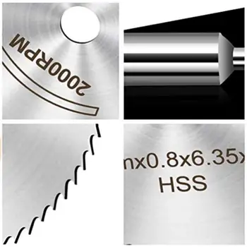 7 kom./compl. mini-HSS disk pila rotacijski alat za Dremel metala električnih alata set drvenih reznih diskova vreteno bušilice prekid dovoda