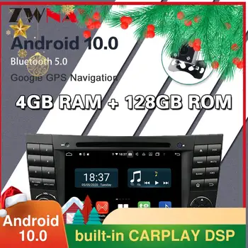 128GB Carplay Android 10 screen Car Multimedia DVD player za BENZ W211 Navi GPS BT i WiFi Auto Radio Audio Music Stereo Head unit