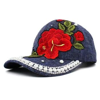 ALTOBEFUN rhinestones kapu žene muškarci Proljeće cvijet Snapback godišnje kapu za djevojke приталенная kapu jesen trgovina na Veliko šešir BAD089