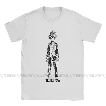 Men Mob Psycho 100 T-Shirt Shigeo Kageyama Anime Reigen Arataka Esper MP100 Manga Cotton Short Sleeve Tee Shirt 6XL T-Shirt