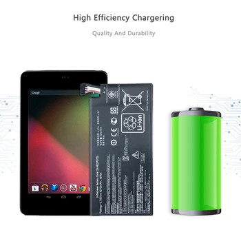 Za Asus Google Nexus 7 Nexus7 2012/2013 Wifi / 3G i / ii 2-verzija litij-polimer baterija C11-ME370T C11-ME370TG 4270mAh Tab baterija