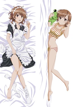 Seksi djevojka Мисака Микото Тоару Кагаку nema рейлган anime jastučnicu obuhvaćajući tijelo дакимакура otaku posteljinu i jastučnicu poklopac
