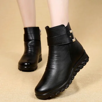 2020 trendy čizme Ženske zimske fuzzy cipele majka udobnost pliš čizme ženske kožne cipele