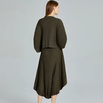 LANRMEM lepezasto široke hlače za famale women ' s 2021 Summer vintage new elastična waist slobodan uzročnika hlače niche design YJ784