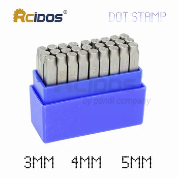 Pisma 3/4/5MM spot poštanske marke,RCIDOS Steel word punch stamp/matrix pečat letters, A-Z & 27pcs /box