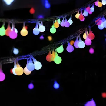 10m 20m 30m 50m 100m led string svjetla with white ball AC220V holiday decoration lamp Festival Christmas lights outdoor lighting