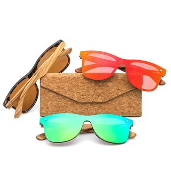 10шт novi drveni zrna naočale torbica v sklopivi spremnik možete rezati logo drvene sunčane naočale torbica