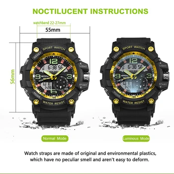 SANDA Military Watch Men Waterproof Sport Watch For Muške Watches Top Brand Luxury Clock Male Dive Saat relogio masculino 759