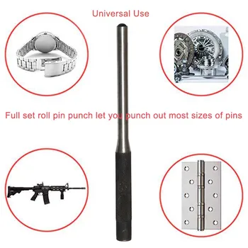 9шт Roll Pin Punch Set Set alata odlično za pištolj građevine i uklanjanje zaštitnog AI88