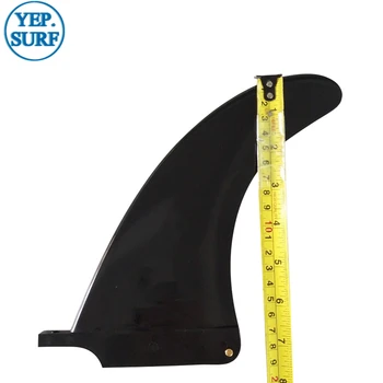 SUP Single Fin Black Plastic Surf Fins 6.5 inch Longboard Fins stand up paddle